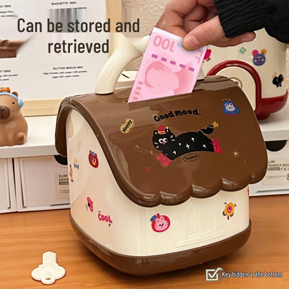 Large Capacity Cute Cartoon Piggy Bank for Children and Adults