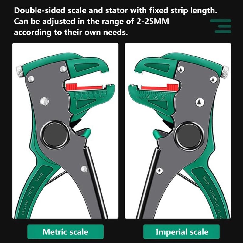 Автоматический инструмент для зачистки проводов и резак, инструмент для зачистки проводов 2 в 1 и инструмент для зачистки проводов для электрика