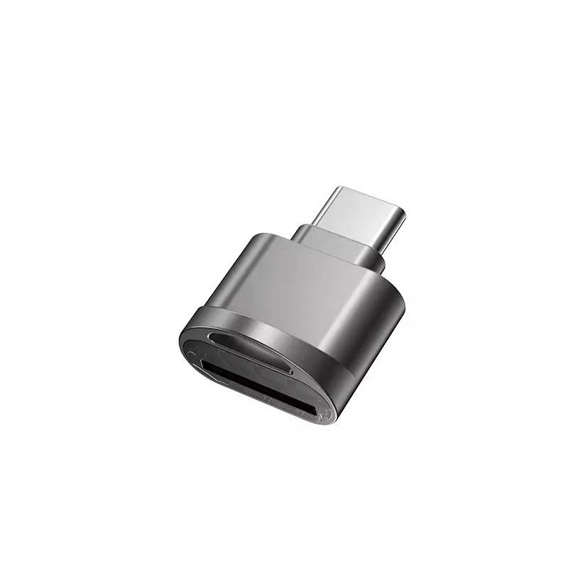 Мини-металлический кардридер TF для устройств USB-C и Android