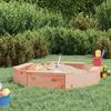 VidaXL Sandpit with Seats, Sand Game for Children, Playground for Toddlers Outdoor Garden, Octagon Wood 825014