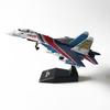 1:100 Metal Red & Blue SU-35 Super Flanker Heavier Aircraft Model Simulation Fighter Aviation Military Science Display Model