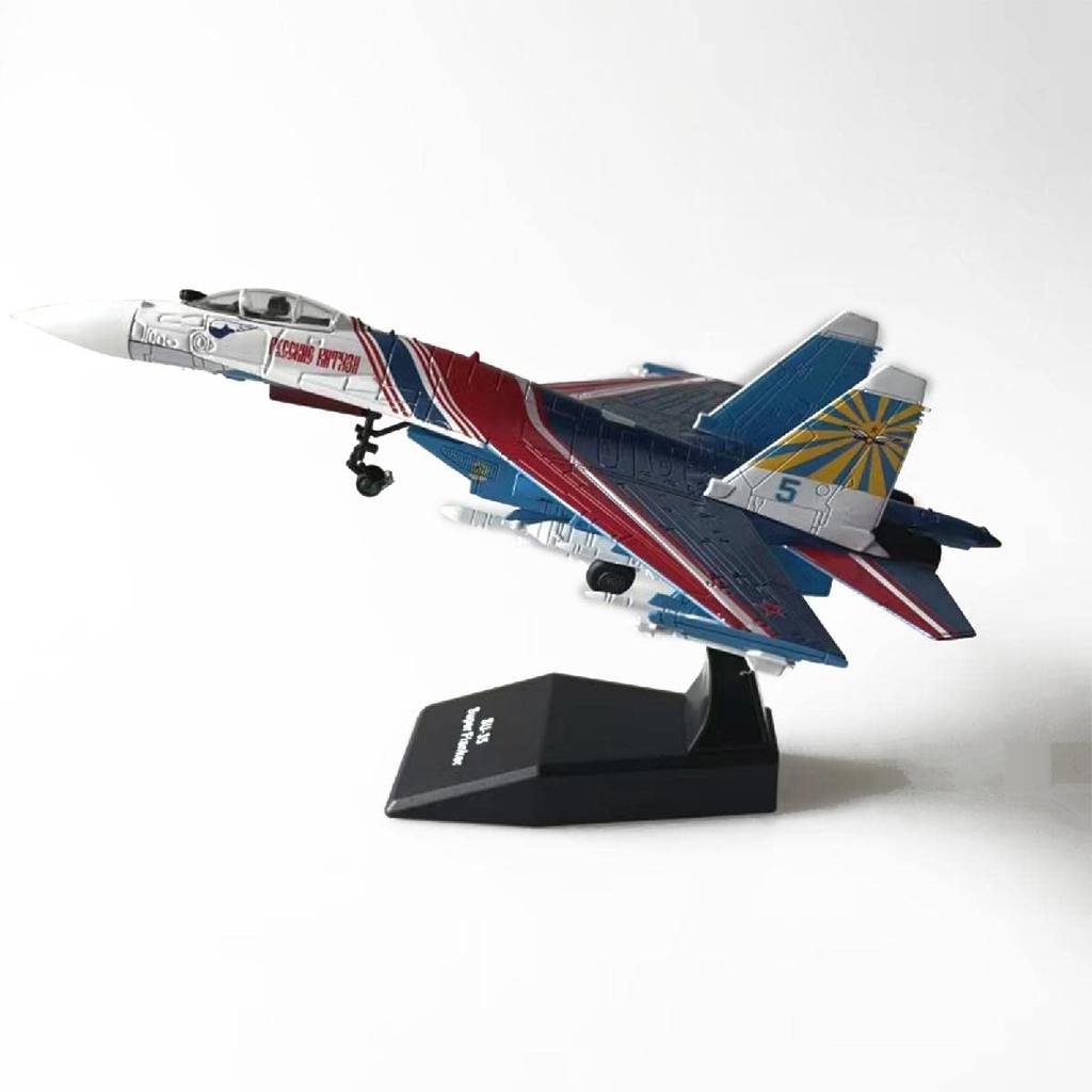 1:100 Metal Red & Blue SU-35 Super Flanker Heavier Aircraft Model Simulation Fighter Aviation Military Science Display Model