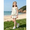 Girls Summer Polka Dot Chiffon Set Sweet Bubble Shorts And Skirt Two Piece Outfit For Toddler Kids