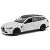 Bburago 1/24 BMW M3 Touring 2023 Белый / Металлическая миниатюрная модель автомобиля, Готовая модель 18-21112 WT