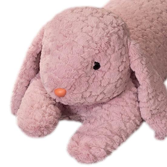 Длинная подушка Длинная форма тела Дизайн кролика и медведя Плюшевая подушка для тела Мягкая ткань из овечьей шерсти Поддержка Подушка для сна Домашний декор