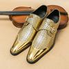 New Men's Business Dress Leather Shoes Luxury Fashion Groom Wedding Shoes Men Italian Style Loafers