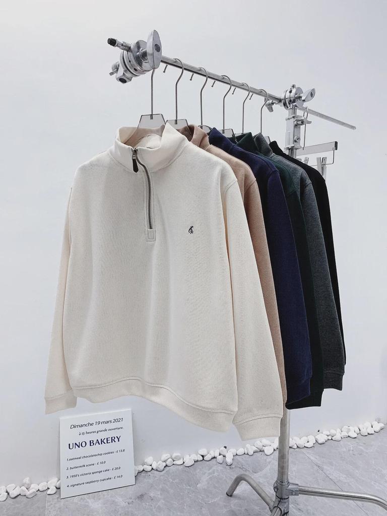 Унисекс RL Pony Logo Толстовка с застежкой-молнией на половину длины