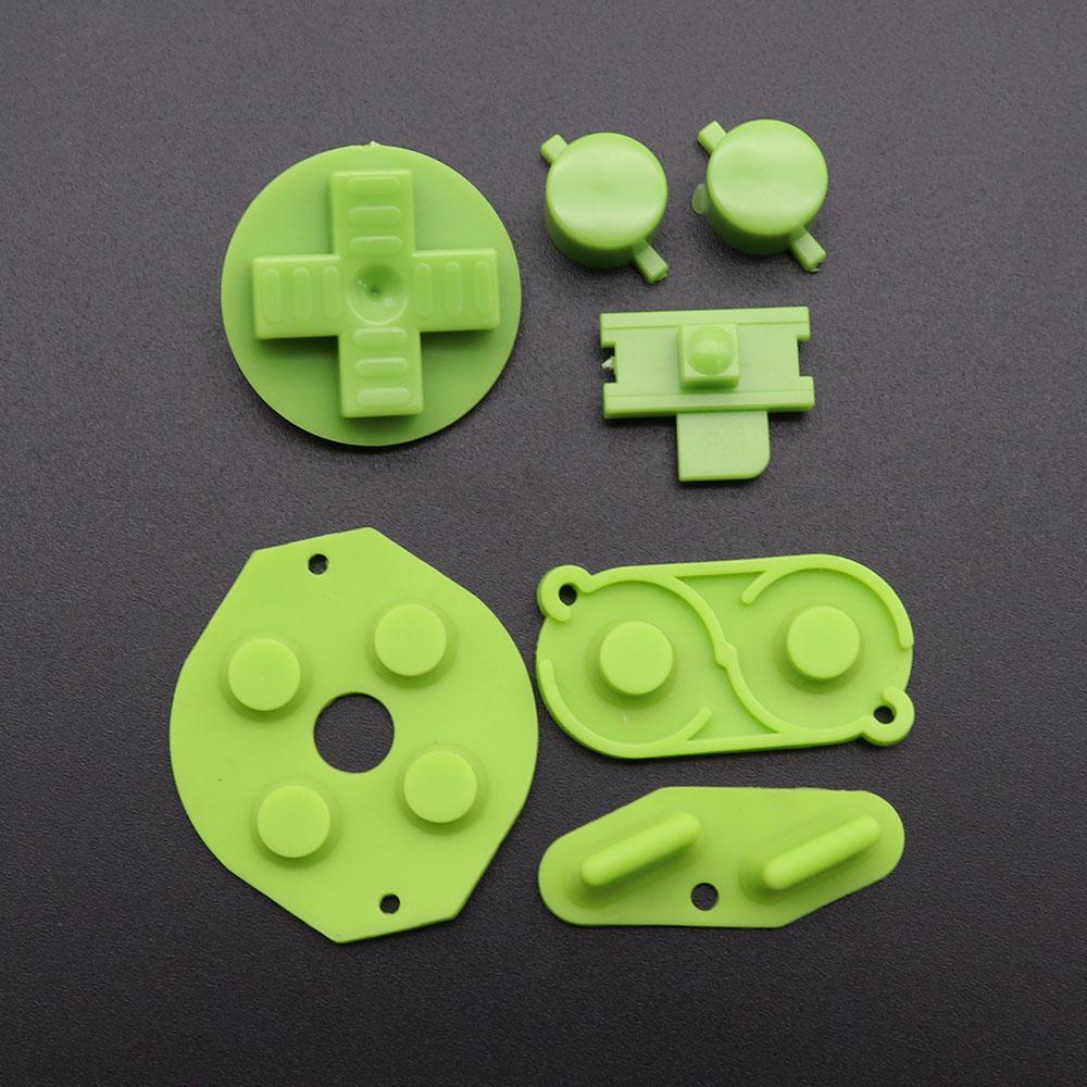Многоцветные кнопки для Gameboy Classic GB Кнопки для GBO DMG DIY для Gameboy Кнопки AB и резиновые токопроводящие кнопки D-pad
