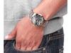 Emporio Armani Chrono Quartz Men's Watch AR2434 Silver Stainless Steel Day NEW