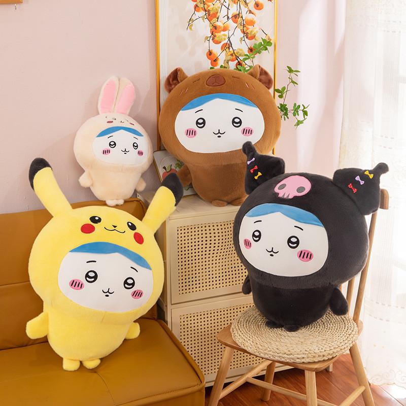 Usagi Chiikawa Hachiware Transform Pikachu Kuromi Rabbit Soft Plush Toy For Collectors Gift And Home Decor