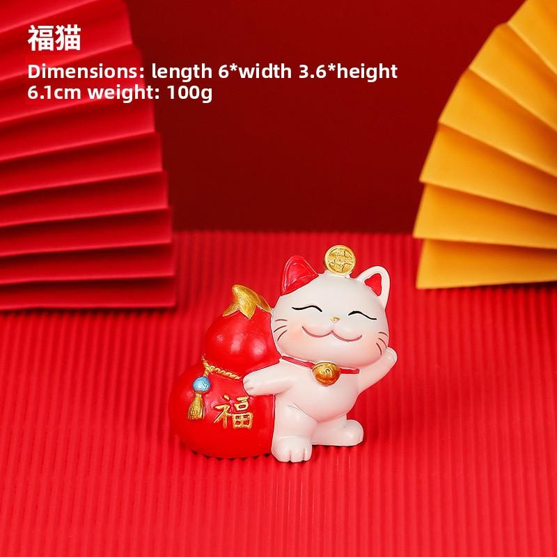 Милая подставка для мобильного телефона, украшение, милый манеки-неко из смолы, для офисного стола, милый подарок, украшение