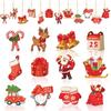 Christmas Ornament Hanging Christmas Tree Santa Claus Tree Interior Stylish Party Decorations 24-Piece Set, Decorations, Accessories, Decorations,