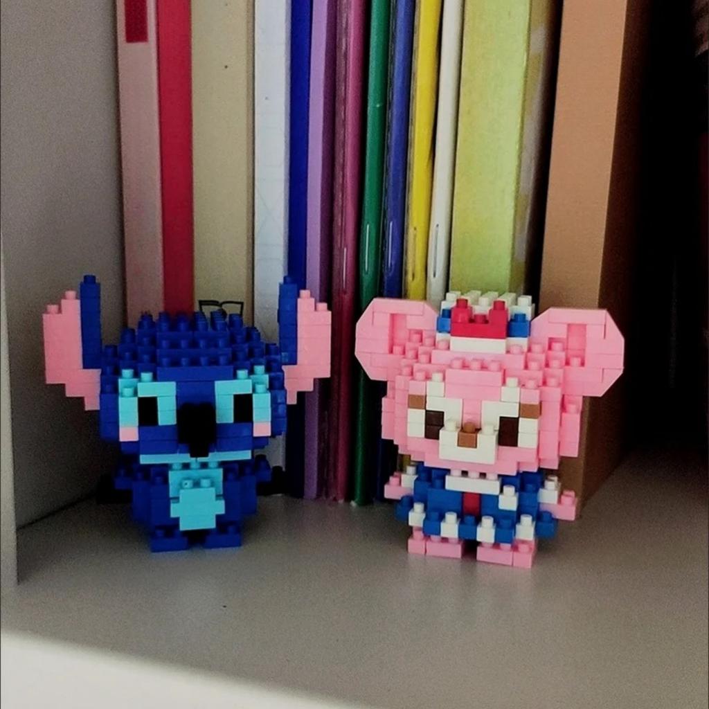 Дисней Аниме Мультфильм Конструктор Стич Микки Маус мини Экшн игрушка Фигурки Блоки Игрушки Кирпичики Сборные Игрушки Детские Подарки