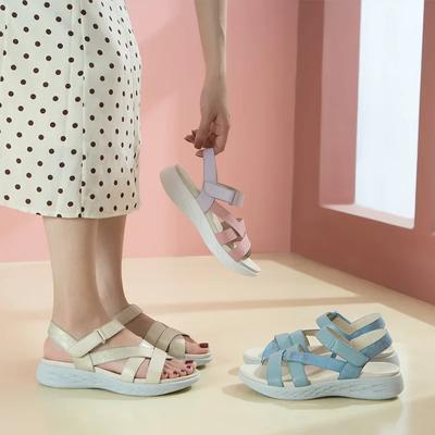 Мода Лето Мода Летний Клиновидный Каблук Нескользящие Уличные Спорт Пляж На Все Случаи Женские Платформенные Удобные Сандалии 2024