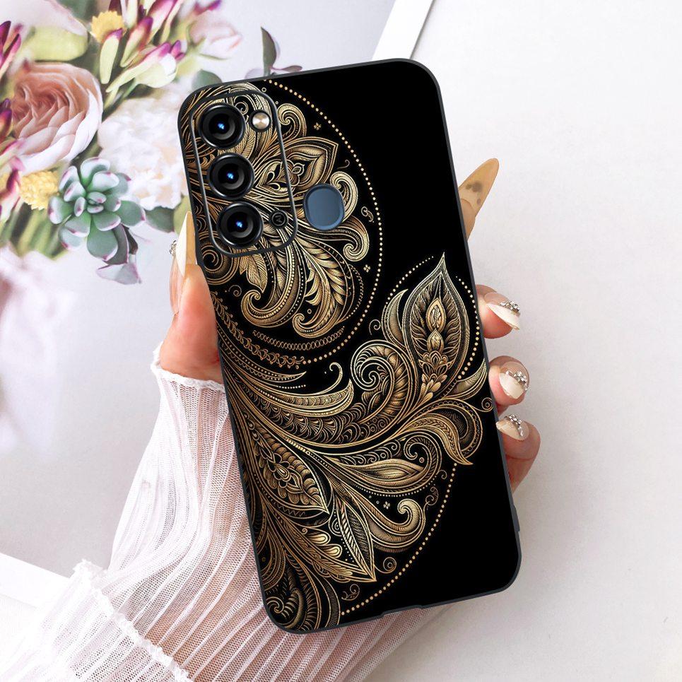 Soft Clear Silicone Casing For Itel Vision 3 Turbo Phone Case Vision 2S Cover Cartoon Cat Dragon Flower Butterfly Pattern Coque