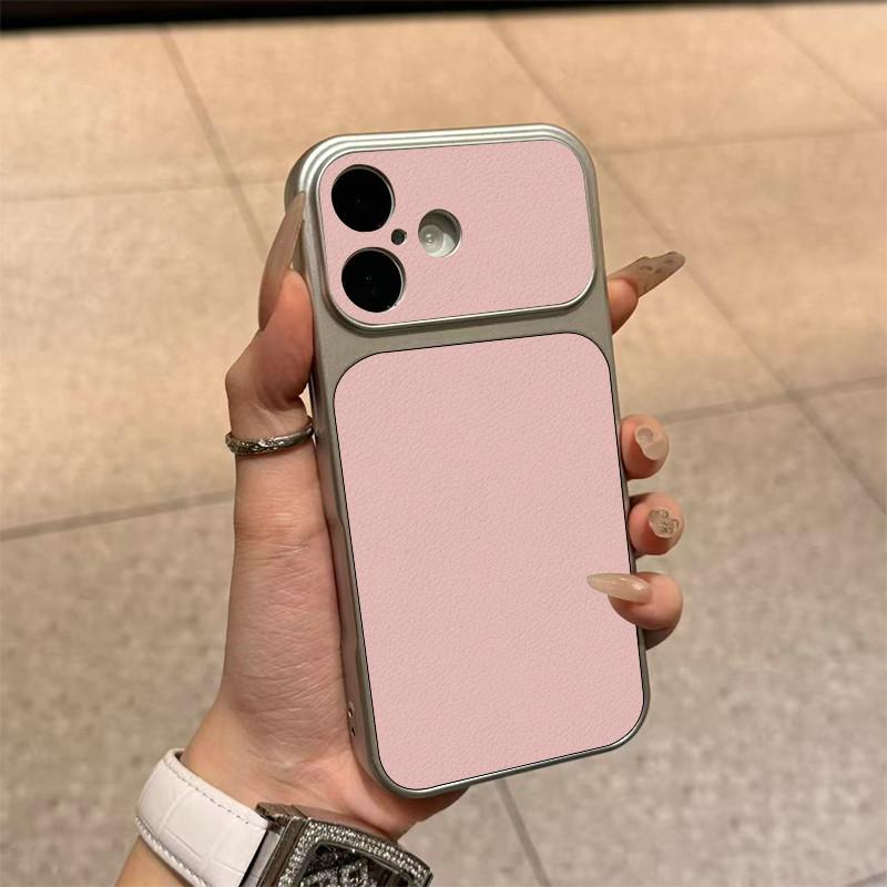 Чехол с большим окном из синтетической кожи для Xiaomi Poco и Redmi, чисто-розовый, с рисунком, однотонный, мягкий защитный чехол