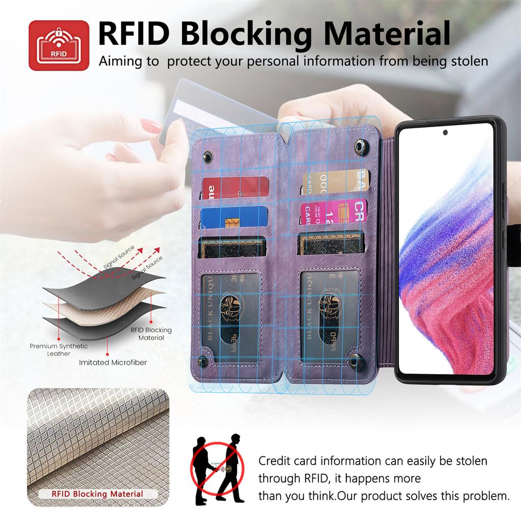 4-in-1 Wallet Case for Vivo Y02/Y02s/Y11/Y17/Y15/Y12/Y3/Y15S/Y10/Y16/Y20/Y21/Y35...series (Protector, Card Holder, Crossbody Bag, Stand)