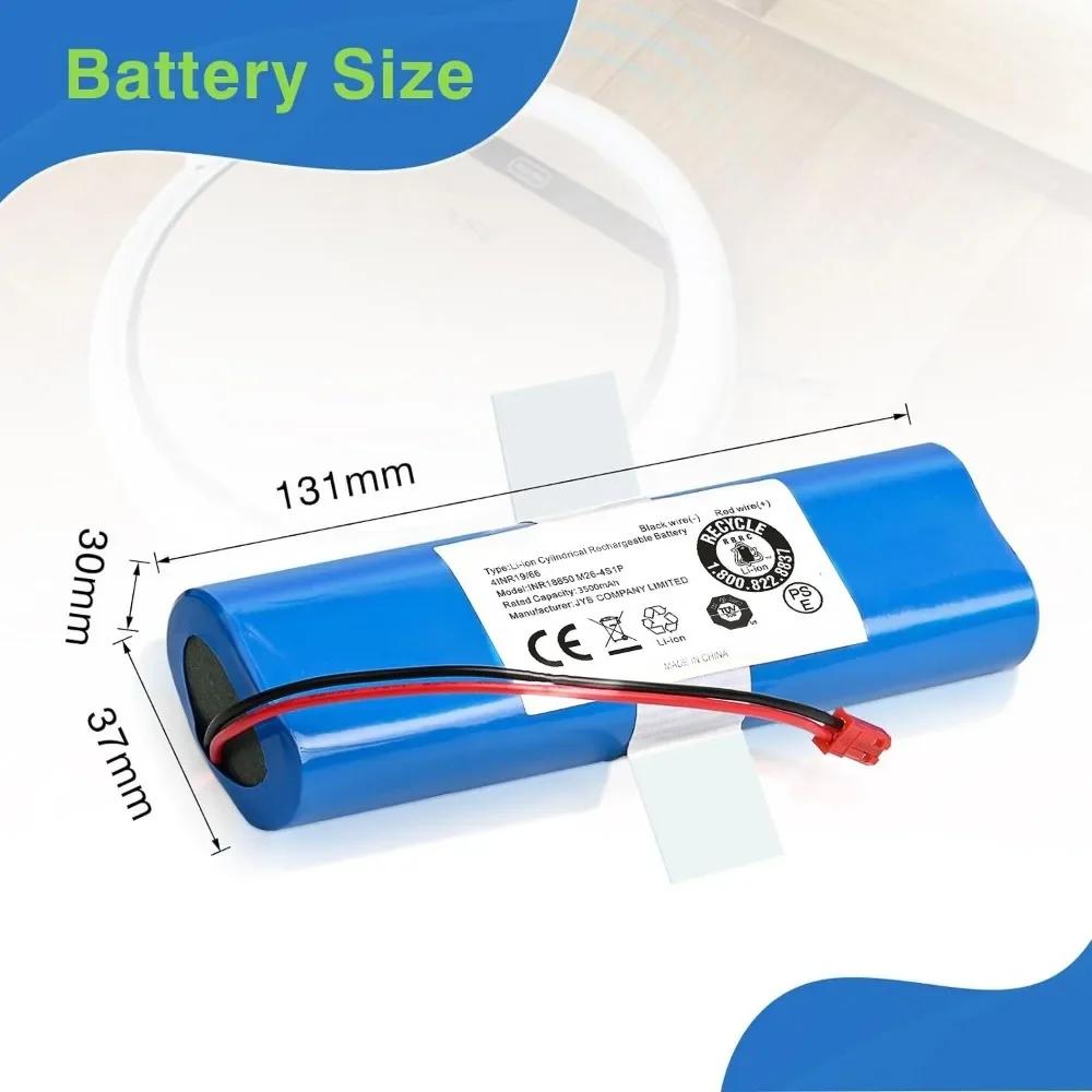 High Capacity Original Li-Ion Battery Pack for ILIFE V3s Pro,V5s Pro,V8s,V8 Plus,V80,S5 Pro X750 Series - 3500mAh 14.4V PX-B010