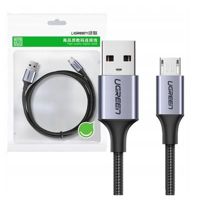 Кабель USB на Micro USB Ugreen Us290 QC 3.0 2.4A 1м (Черный)