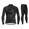 Long Sleeve Cycling Jersey Bib Pants Set Breathable Bike Training Competition Wear Unisex