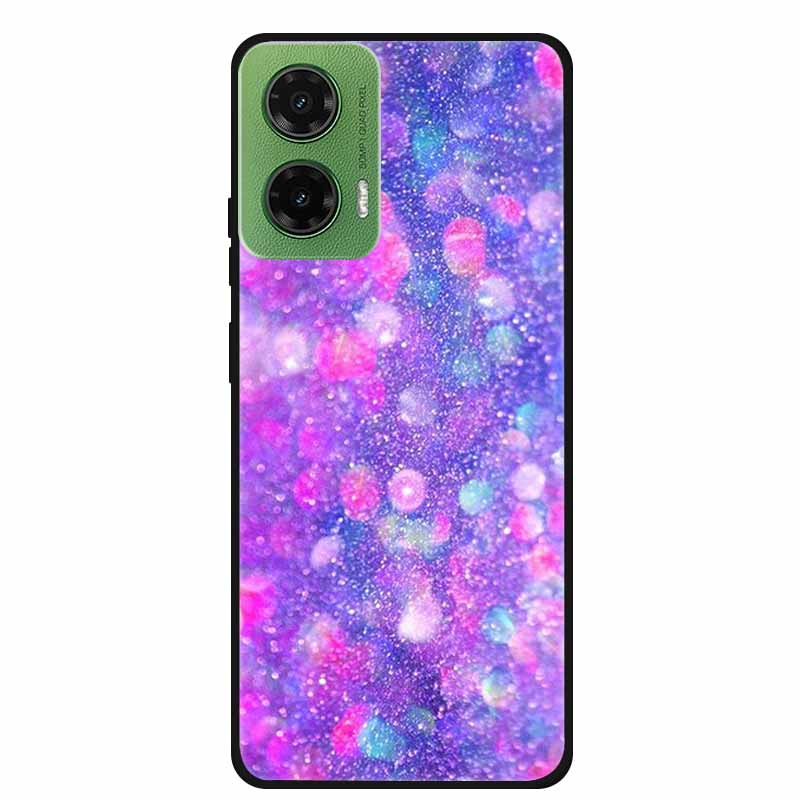 Silicone Painted Cover For Motorola Moto G35 G55 Case Luxury Animal TPU Silicone Soft Back Cover For G55 5G Black Bumper MotoG35
