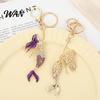Versatile Keychain Accessory Pendant Sparkling Rhinestones Inlaid Mermaid Design Key Holder Festival Souvenir Gift with Lobster Clasp Lightweight