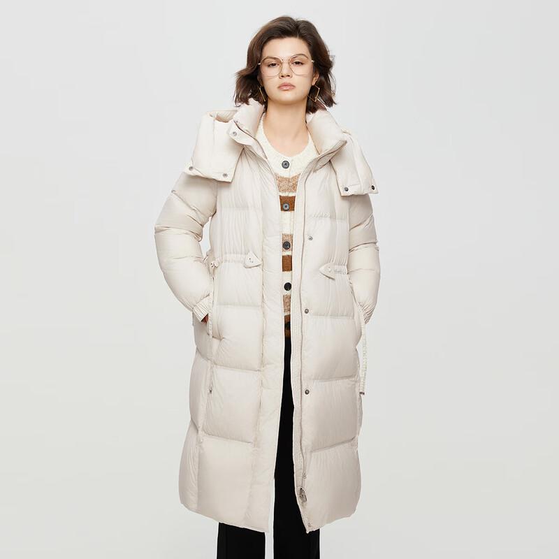 Women's Mid-Length Hooded Down Jacket