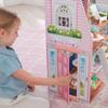KidKraft Matilda Wooden Dollhouse EZ Kraft Balcony Movable Staircase with 23 Accessories For Ages 3 and Assembly™ Up.