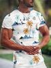 Summer Hawaiian Men's T-shirt 3d Print Tree Graphic T Shirt Fashion Short Sleeve Clothing Oversized Camiseta Streetwear Tee Tops