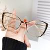 Anti -Blue Light Discoloration Glasses For Women Men Oversized Optical Frame Eye Protection Office Computer Goggles