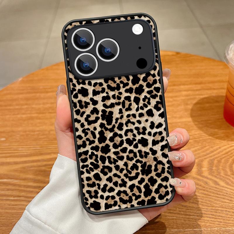 Золотой чехол с принтом леопарда для iPhone 17 Pro Max Чехол iPhone 16 Pro Max 15 14 13 16E 17E Магнитный Для Magsafe Гибридная Матовая Крышка