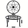 Iron Potted Stander Flower Pot Rack Stand Basion Display Shelf Garden Plant Flower Holder Balcon Round Decor Rack Decoration