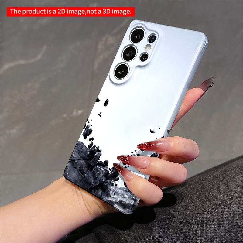 2DFlat Samsung phone case Falling Rocks Abstract Design Applicable to Galaxy S22 S23 S24 S25ULTRA S26 A12 A13 A14 A15 A16 A34 A35 A54 A55
