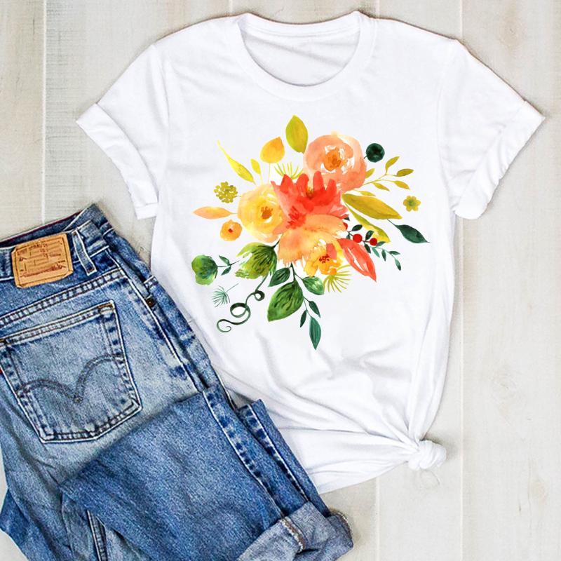 Womens Tshirt Summer Butterfly Cute Fashion 90S Print Ladies Tee Female Top Shirt Clothes Graphic Lady Tops Clothing