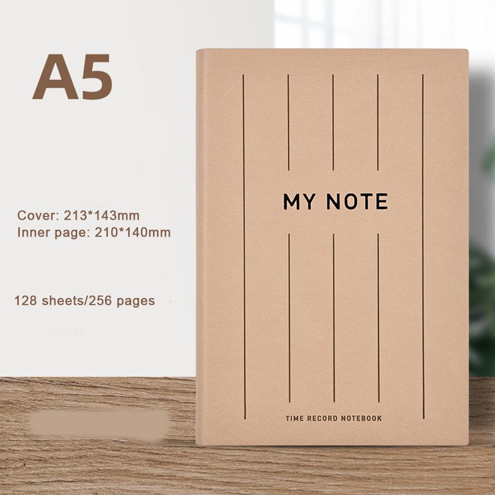 (Free Logo Engraving) A5 Business Notebook, High-end Office Notebook, Meeting Minutes, Student Leather Diary, Excerpts, 128 Inner Pages