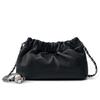 Popular Chain Underarm Bag Women's Premium Cloud Pleated Bag Women's Bag Cowhide Shoulder Messenger Bag Golden Ball Chain