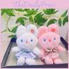 Plush Rabbit Charming Keychain Lovely Bunny Bag Pendant Cute Soft Toy For All Ages