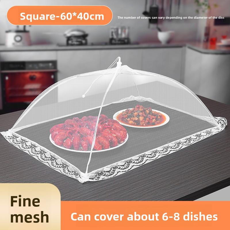 Foldable Mesh Food Cover for Dining Table Dust-Proof Insect-Proof Protector