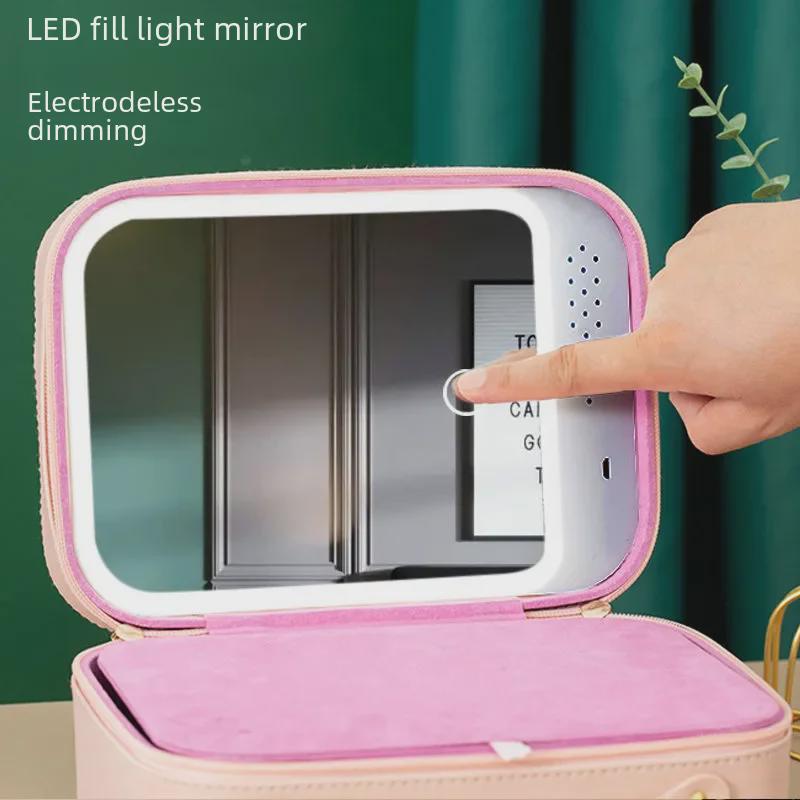 Светодиодная косметичка с большим зеркалом: Новая тенденция 2024 года в хранении косметики в путешествиях