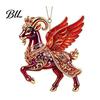Seasonal Gift for Friends Goat Christmas Tree Pendant, Durable Acrylic Hanging Ornament, Not Easy Ornament to Fade Decorative Charms Holiday