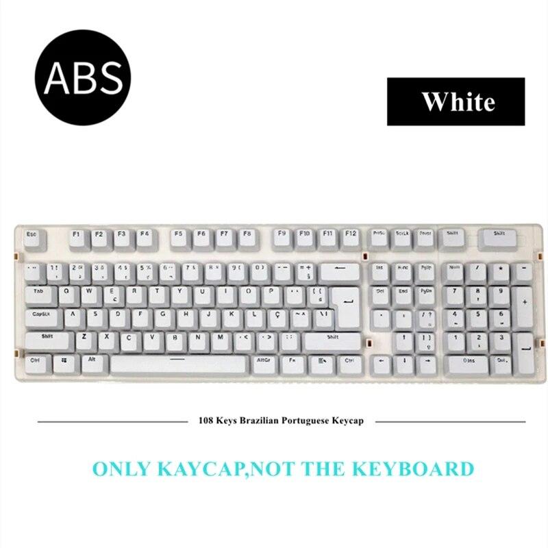 Бразильский португальский/немецкий/арабский механические колпачки для клавиш OEM эргономичные 108 клавиш ABS маслостойкие сменные колпачки для клавиш