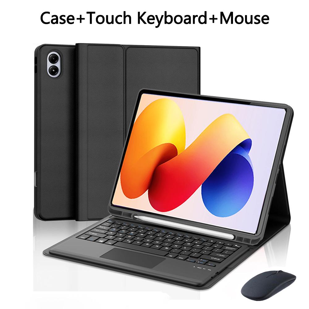 Чехол-клавиатура для Redmi Pad 2 Pro 12,1 дюйма, Чехол для планшета Redmi Pad 2 Pro 12,1 дюйма со съемной Bluetooth-клавиатурой