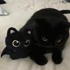 10cm Cute Black Cat Plush Toy Doll Small Pendant Pillow Soft Black Cat Plush Toy Doll Boy and Girl Birthday Gifts