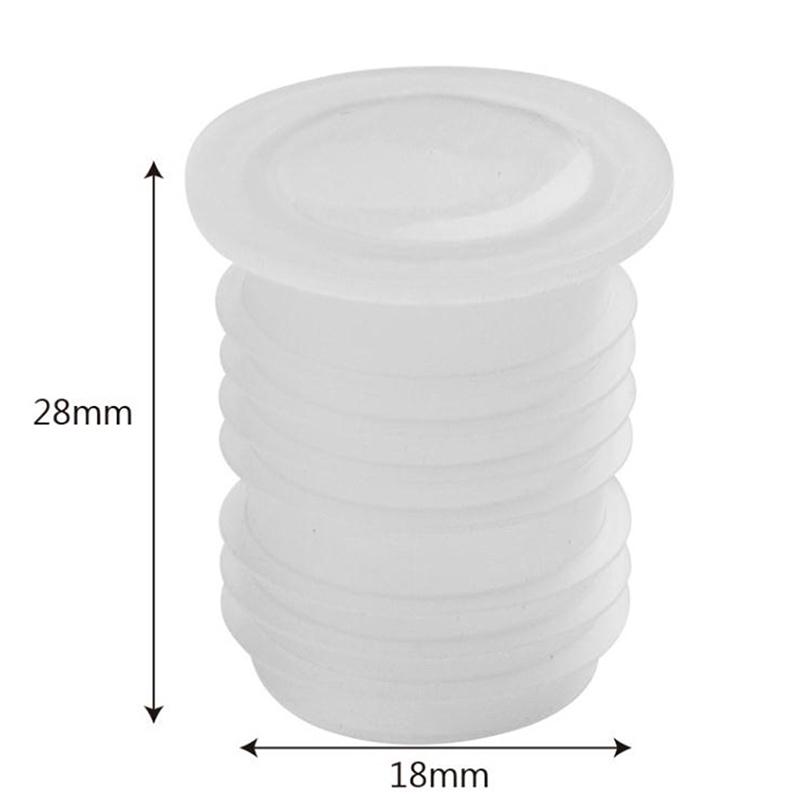 Plastic Bottle Cap Red Wine Cork Inside Plug Transparent Threaded Nut Hole Dust-Proof Plug