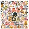 50Pcs Cartoon Duck Waterproof Graffiti Sticker Aesthetic Decorative Luggage Laptop Cup Phone Fridge Scrapbook Kid Stickers