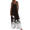 Женский модный повседневный свободный комбинезон без рукавов с карманами и принтом