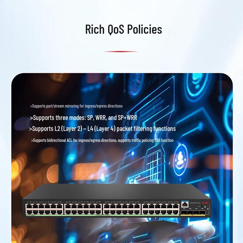 H3C RS5110-48P4X Gigabit PoE+ Network Switch