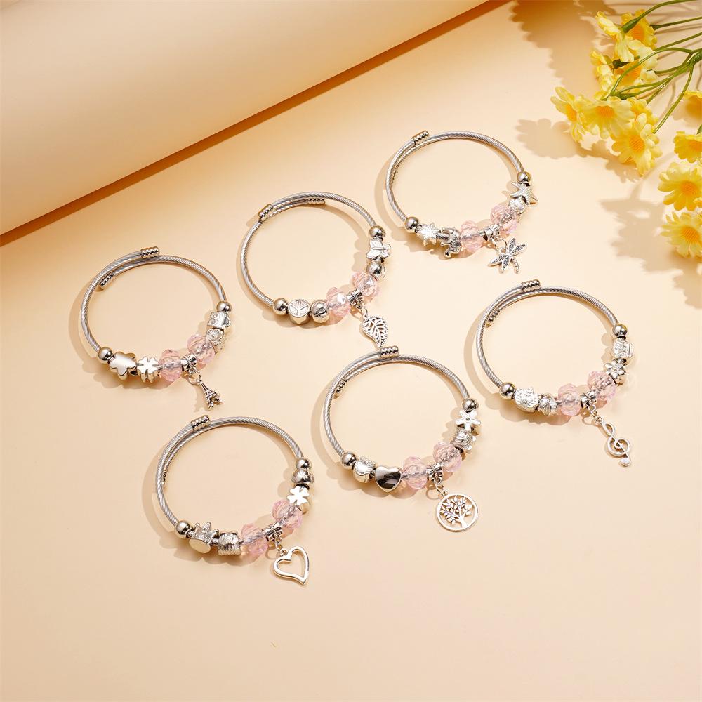 Модный европейско-американский браслет в стиле Панджиа с бисером и стразами для женщин