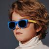 Легкие детские солнцезащитные очки TAC Большая оправа Очки Модные поляризационные солнцезащитные очки Морской пляж
