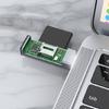 Многофункциональный алюминиевый кард-ридер для карт TF, USB Type A/C, двойной слот, не требует драйверов, для командировок, для обмена документами